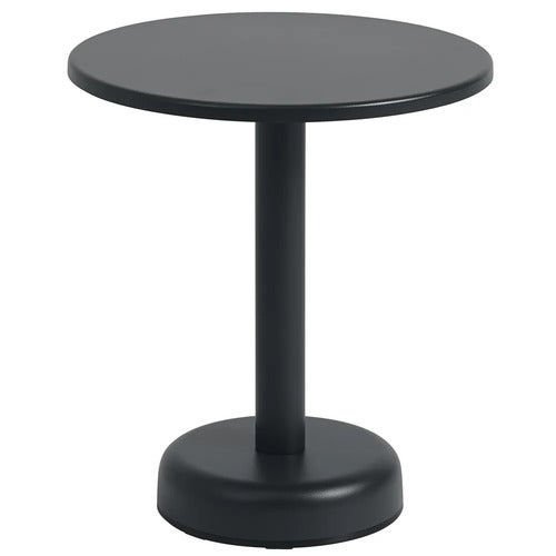 Linear Steel Salongbord Ø42 cm Anthracite Black 
