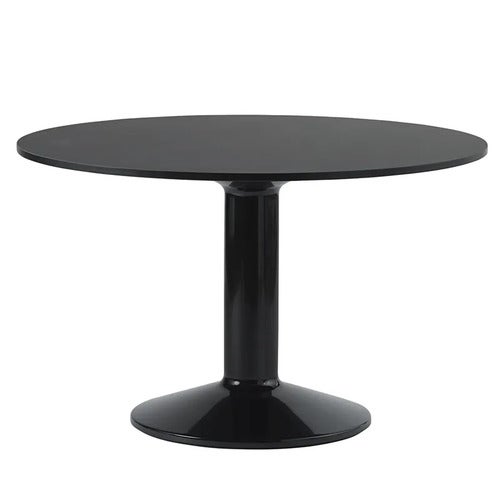 Midst spisebord 120 cm - Black Linoleum Black