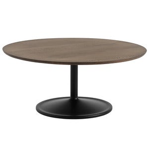 Soft Coffee Table 95 cm Dark Oiled Oak Black