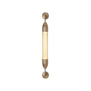Lemon Squeeze Vegglampe Kort 77 cm Messing