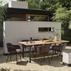 Fiber Outdoor Stol med armlener Dusty Green 