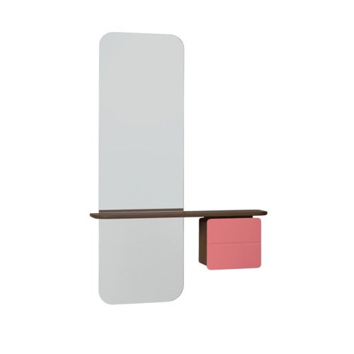 One More Look Speil Mørk eik/Nuance Rose