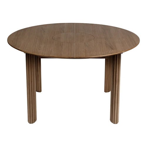 Comfort Circle Spisebord med uttrekk 132-202x132 Dark Oak