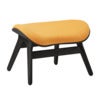A Conversation Piece Ottoman Fotskammel Black Oak/Tangerine