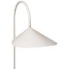 Justerbar Gulvlampe med Travertinfot Arum Cashmere