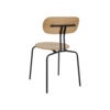Curious spisestol eik/svart metall