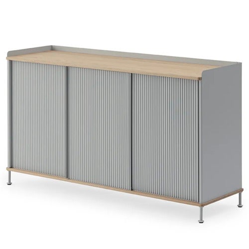 Enfold skjenk 148 x 45 cm  - oiled oak Grey