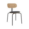 Curious spisestol eik/svart metall Shadow