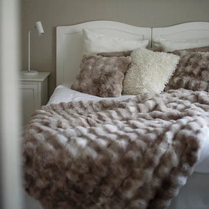 Wooly pyntepute 45x45 cm Beige