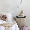 Audacious sidebord svart eik/White Sands
