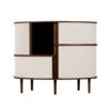 Audacious Highboard Skap mørk eik/White Sands