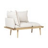 Lounge Around  1,5-seters sofa Oak/White Sands