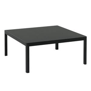 Workshop sofabord 86 x 86 cm - Black Linoleum