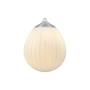 Around World lampeskjerm Ø21 cm  White/brushed steel
