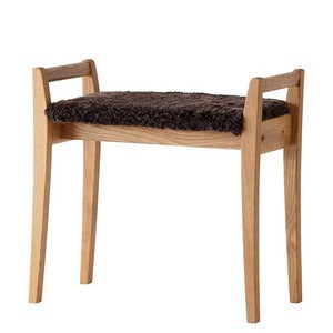 Meja krakk lakkert eik/safeskinn brun