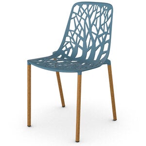 Forest Spisestol Iroko/Blue Teal