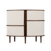 Audacious Highboard Skap mørk eik/White Sands