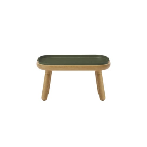 Paff Lavt sidebord i eik/Olive Green