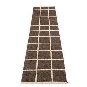 Vevd Teppe Criss Dark Brown 70x300 cm