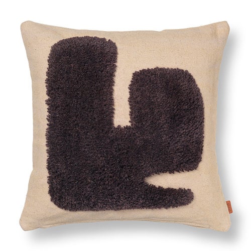 Lay Pute 50x50 Sand/Dark Brown