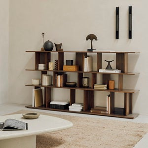 Irregular Hylle Lakkert teak 224 x 37 x 115 cm