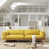 Rest Sofa 3-seters metallbase med peis 6/svart