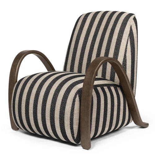 Buur Lenestol Louisiana - Dark Stained/Sand Bl