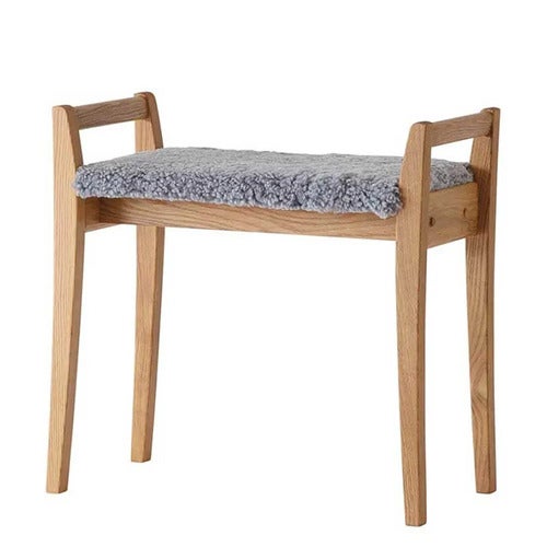 Meja krakk oljet eik/safeskinn lysegrå