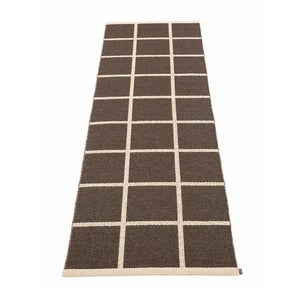Vevd Teppe Criss Dark Brown 70x225 cm