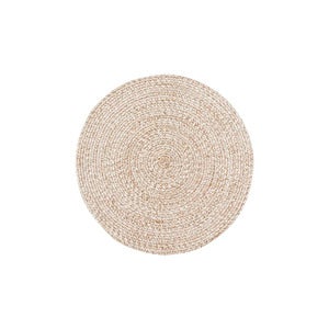  JUNI matte natur/hvit Ø90 cm