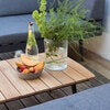 Rio loungebord antracit/teaktræ 