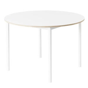 Base spisebord 110 cm - White Nanolaminate Plywood White