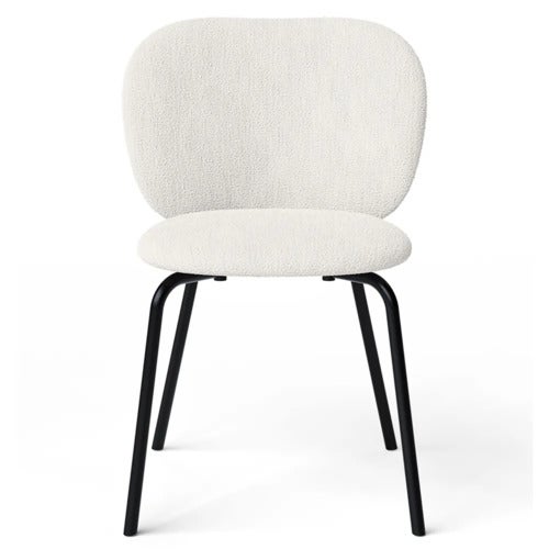 Rico Spisestol Black Bouclé - Off-white