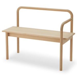 Maissi Bench Hvit såpebehandling eik