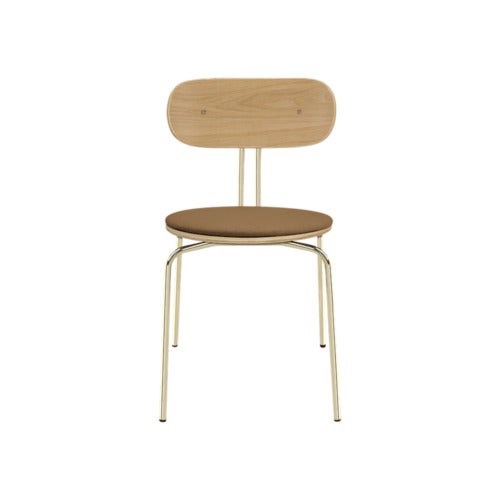 Curious spisestol eik/messing Sugar Brown