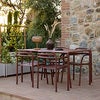 Bliss spisebord inkl. to stoler med armlener - Sand aluminium