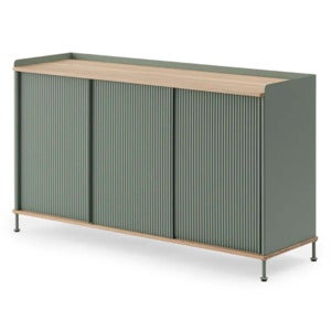 Enfold skjenk 148 x 45 cm  - oiled oak Dusty Green