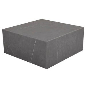 Zten salongbord 80 x 80 i grå marmorlook Brafab