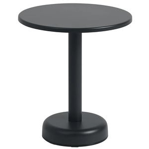 Linear Steel Salongbord Ø42 cm Anthracite Black 