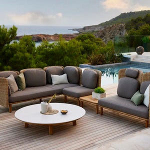 Arch hjørnesofa m/lav+høy rygg