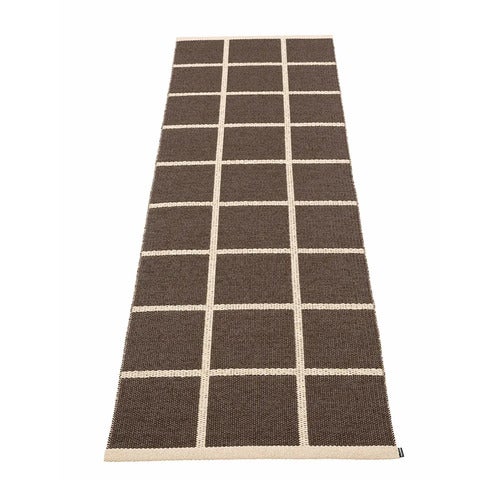 Vevd Teppe Criss Dark Brown 70x225 cm