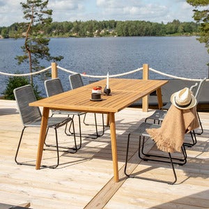 Lindos spisestol brun 2-pakning