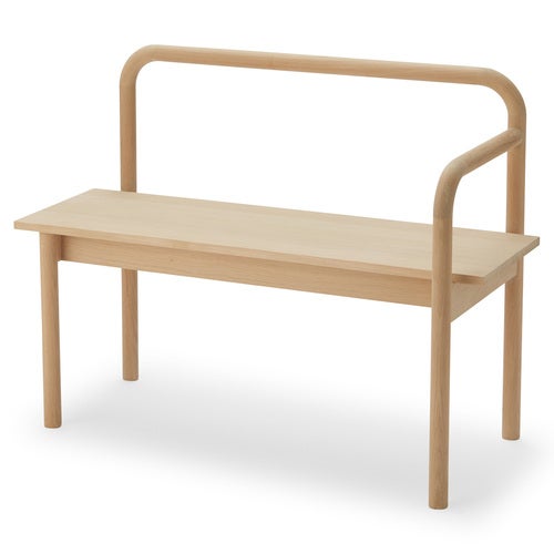 Maissi Bench Hvit såpebehandling eik