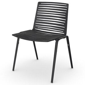 Zebra spisestol Black