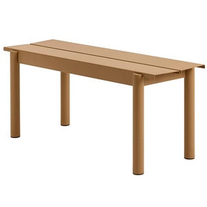 Linear Steel Benk 110x34 cm Burnt Orange 