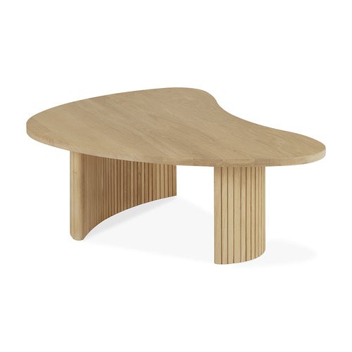 Boomerang salongbord eik 90x61 cm
