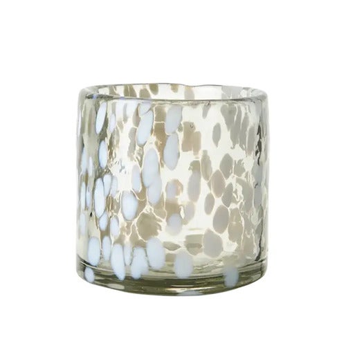 PARTY Telysholder S Hvit/Isblå Ø9xH9cm