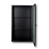 Haze Vegghengt Skap - Reeded Glass - Black
