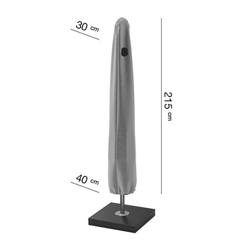 Parasolltrekk 215x30/40 cm grå