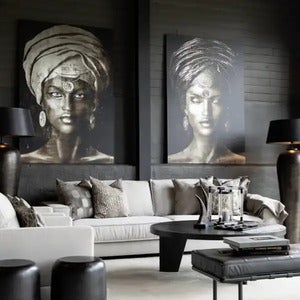 Veggdekor Glamour Girl Sepia 2 100 x 150 cm Artwood